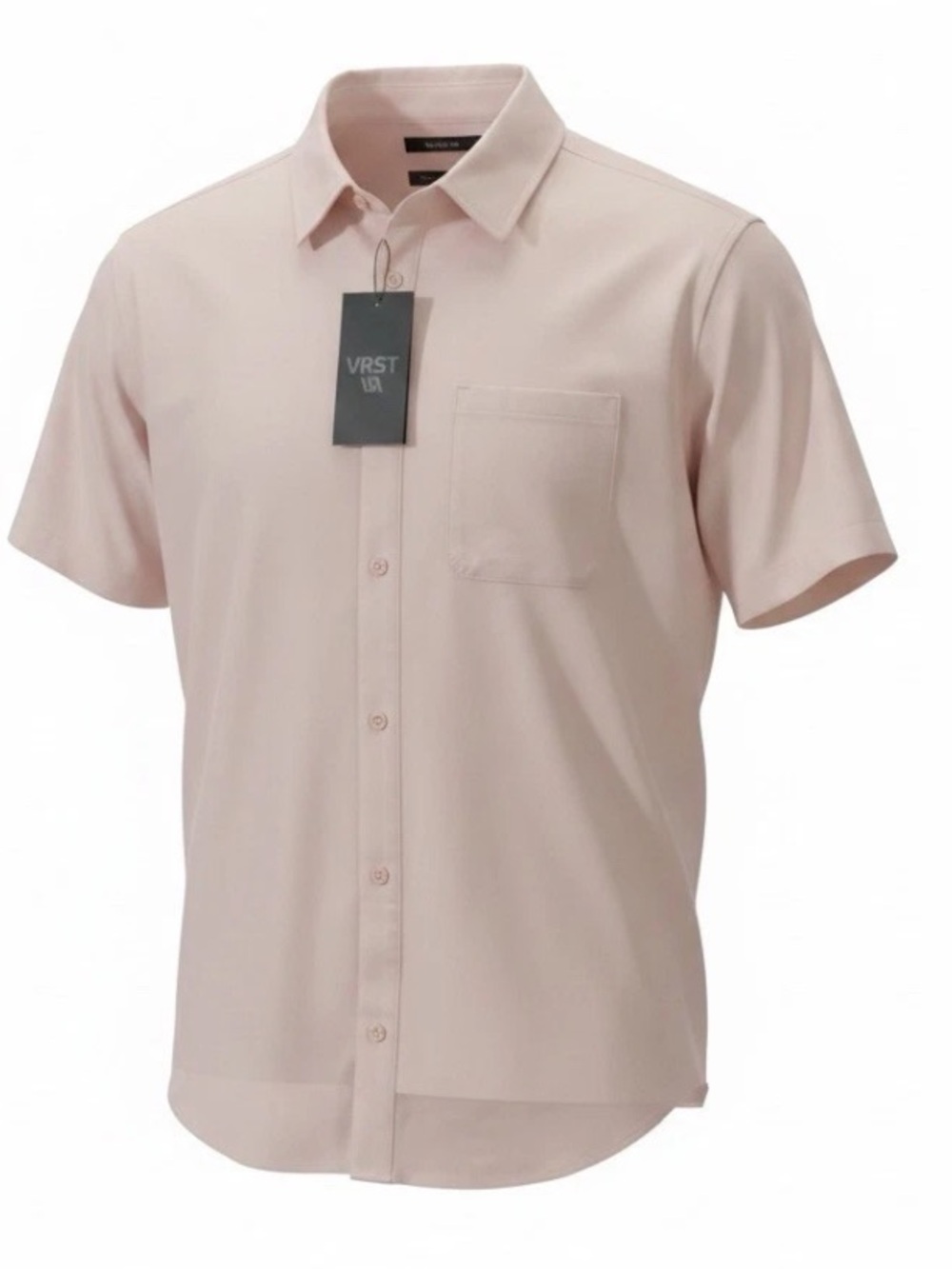 VRST Men's XL Button Up Shirt Refined Knit  Pink NWT